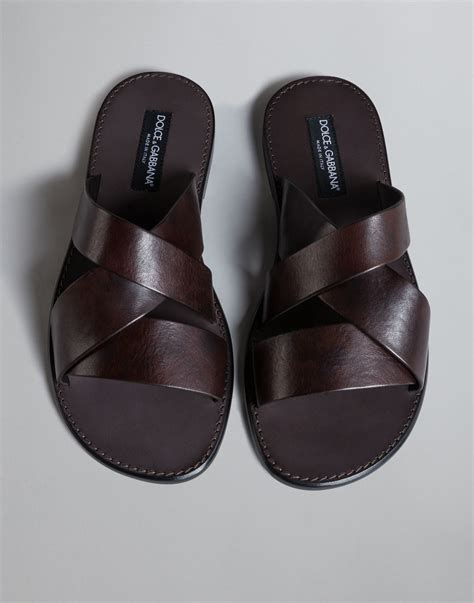 dolce gabbana mens leather sandals|dolce gabbana sneakers for men.